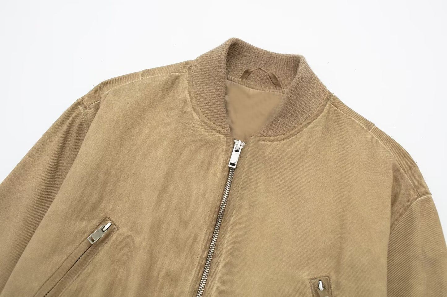 Autumn/Winter Faded Effect Bomber Jacket