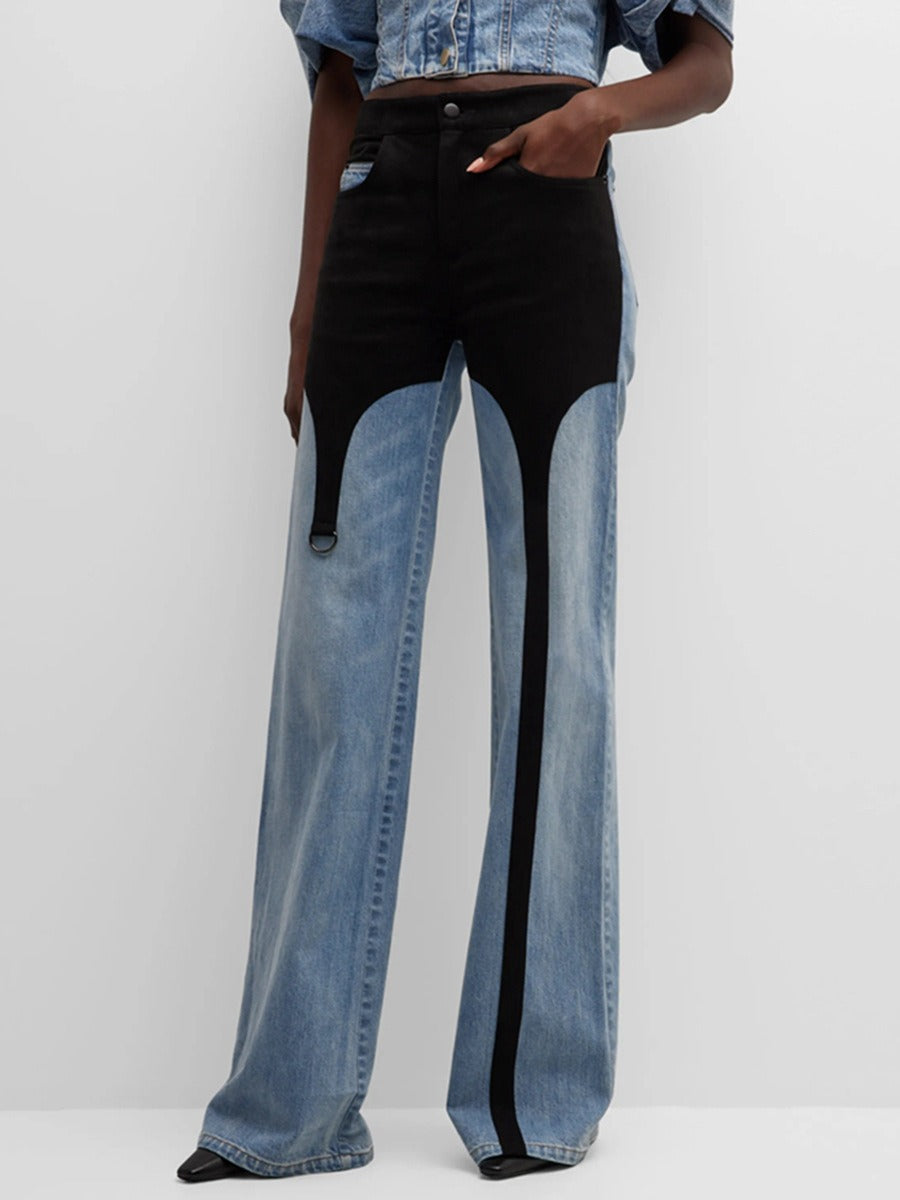 Casual high waisted jeans for women